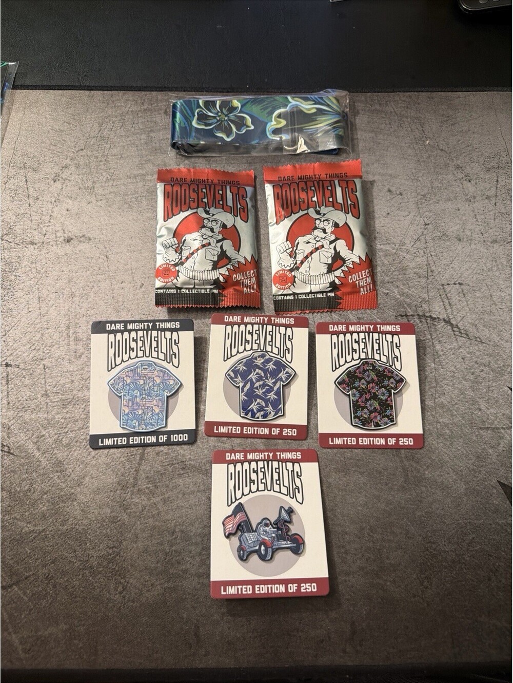 RSVLTS Exclusive Limited Pin Lot: 2 Sealed Packs, 1 LE1000, 3 LE250, 1 Lanyard